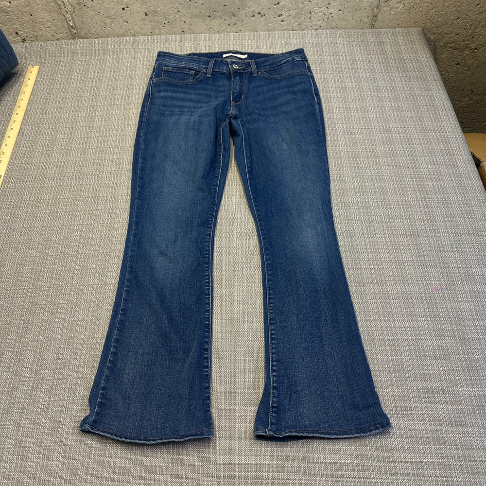 Levis 715 Bootcut Jeans Womens 30 Cowgirl Ranch Flare Y2K 90s Blue Denim
